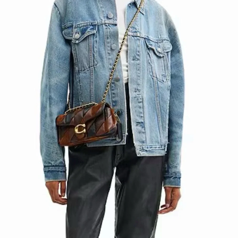 Coach Quilted Patchwork Leather & Suede Shoulder Bag - Picture 6 of 8